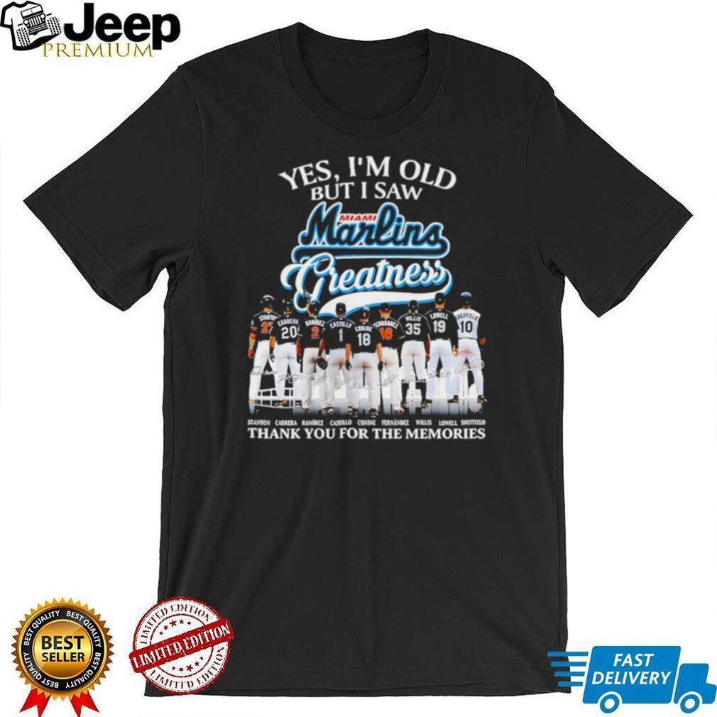 Miami Marlins Baseball Greatness Team Signature Memories Sports SweatT Shirt