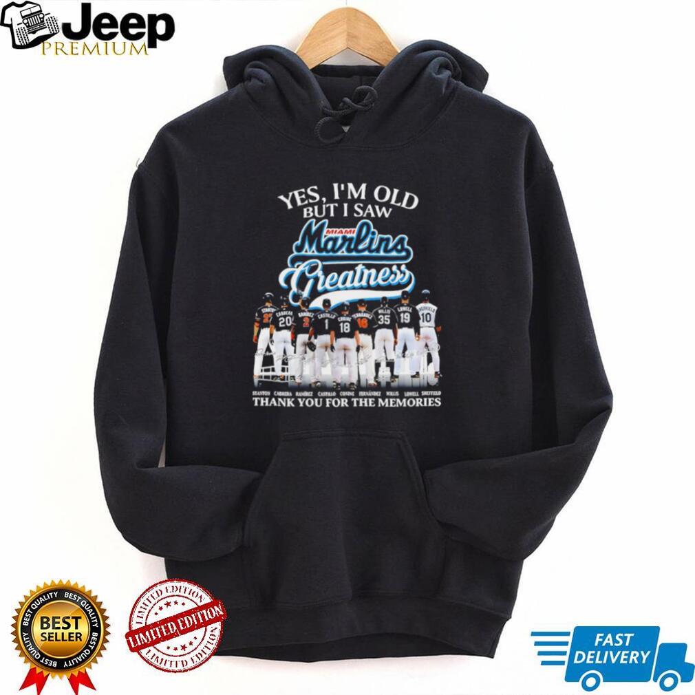 Miami Marlins Baseball Greatness Team Signature Memories Sports SweatT Shirt