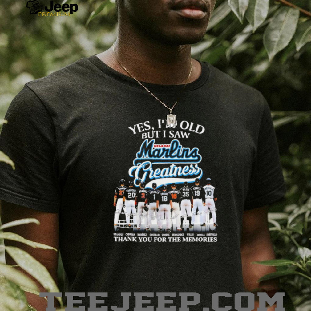 Miami Marlins Baseball Greatness Team Signature Memories Sports SweatT Shirt