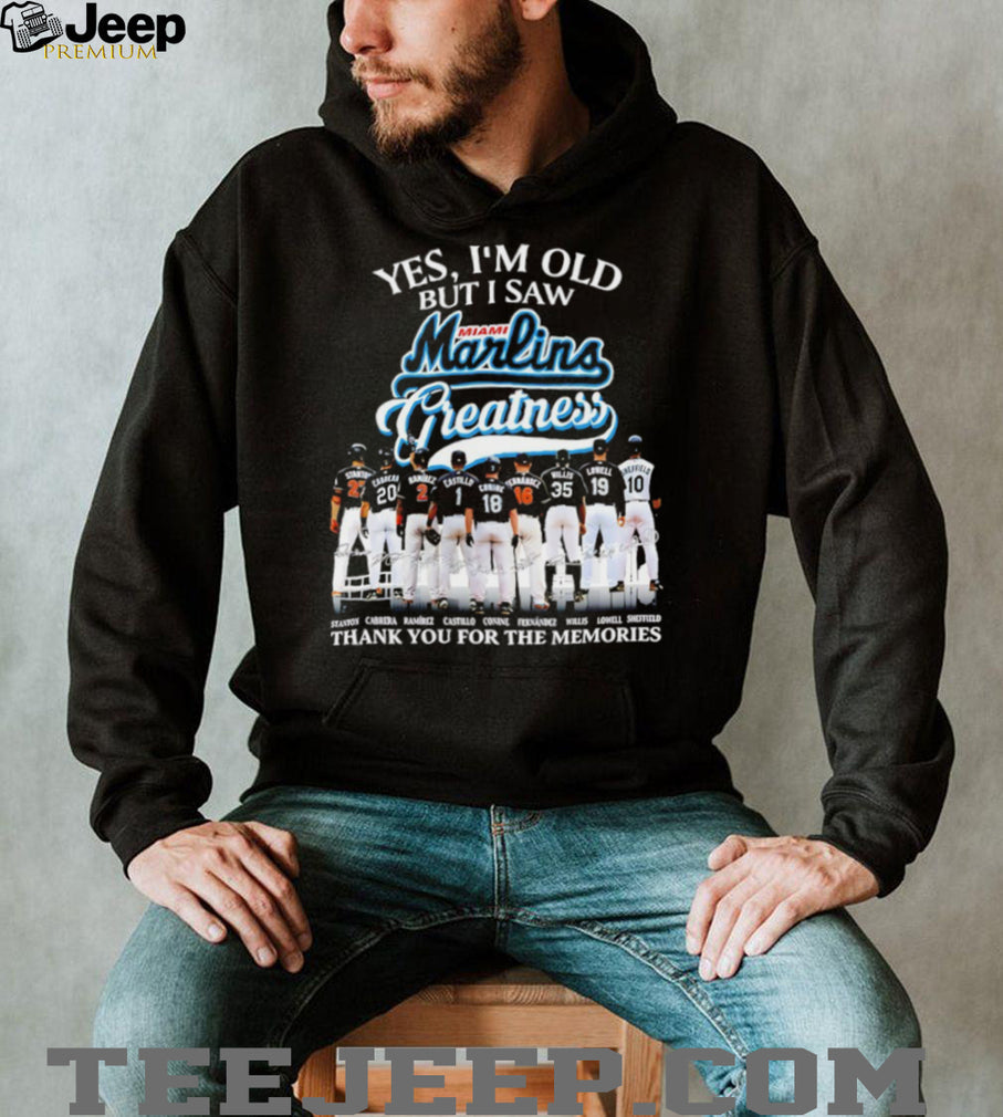 Miami Marlins Baseball Greatness Team Signature Memories Sports SweatT Shirt