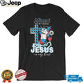 Miami Marlins Baseball T Shirt Billy The Marlin Mascot Jesus in my Heart Christian Fan T Shirt