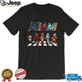 Miami Sports Teams Mascots Abbey Road Parody T Shirt