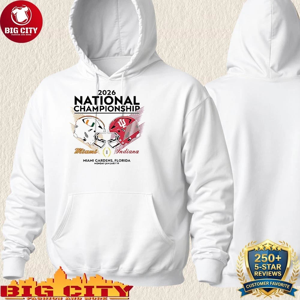Miami Vs Indiana Helmets CFP National Championship 2026 shirt