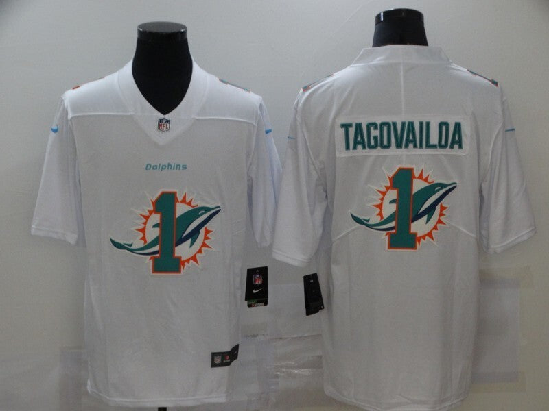 Miami Dolphins #1 Tua Tagovailoa White Shadow 296
