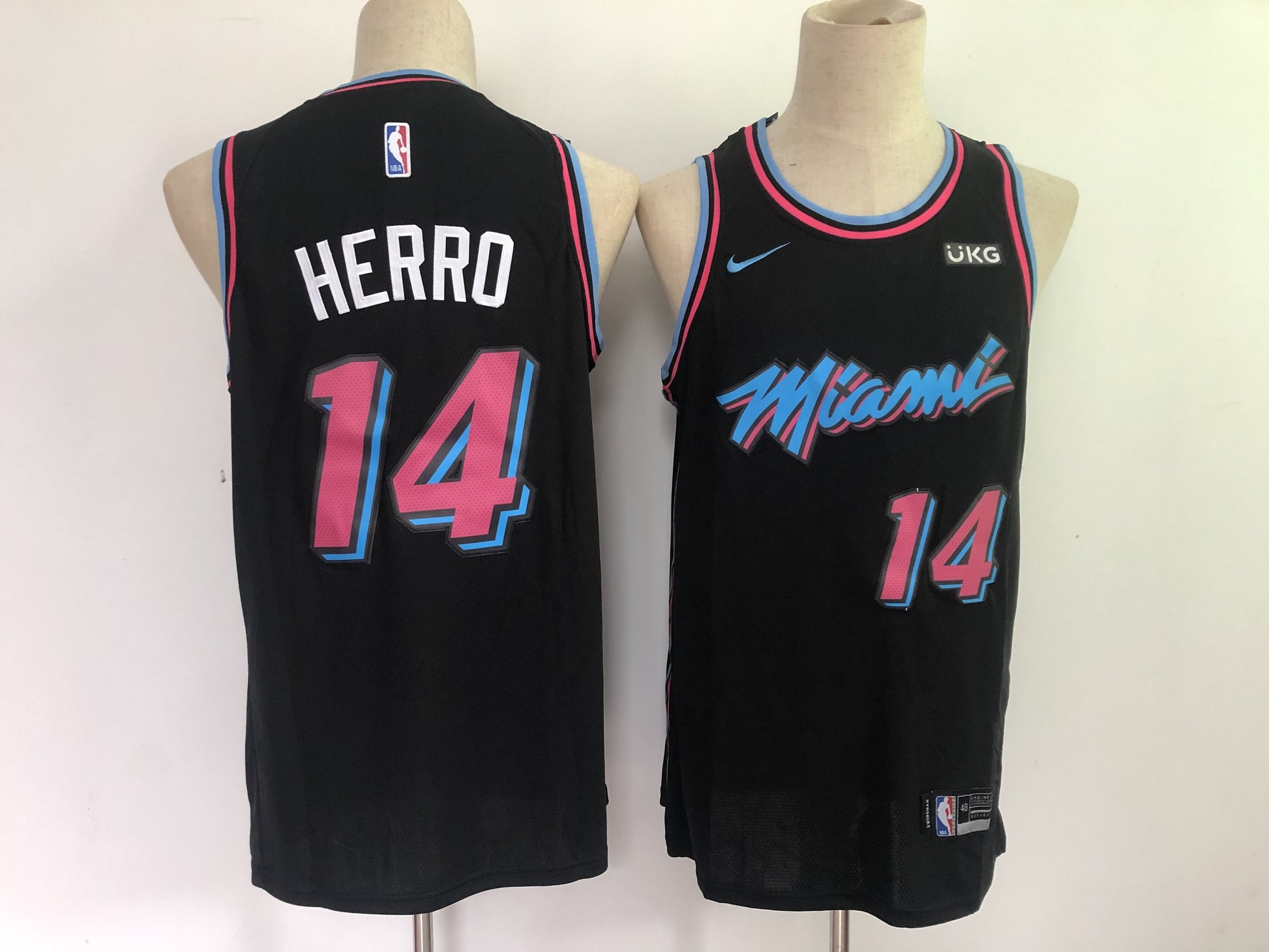 Miami Heat #14 Tyler Herro Heat 14 Black City Edition - Logo