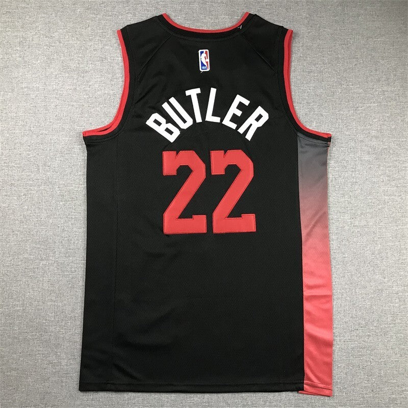 Miami Heat #22 Jimmy Butler 24 Heat 22 Black City Edition Style 3