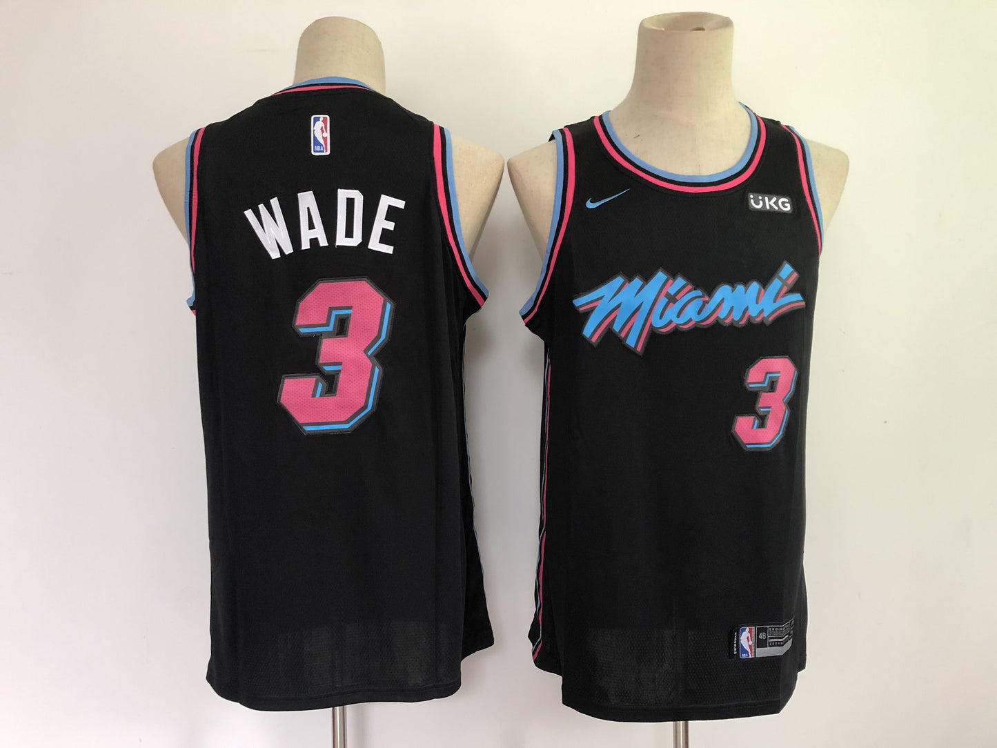Miami Heat #3 Dwyane Wade Heat 3 Black City Edition - Logo