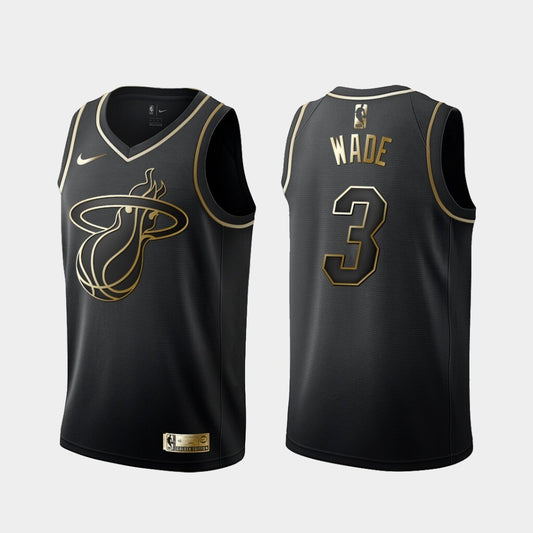 Miami Heat #3 Dwyane Wade Heat 3# Wade Yellow Edition Jersey