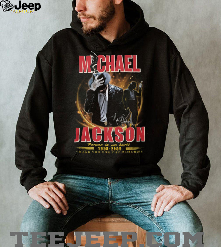 Michael Jackson 1958 2009 Forever In Our Hearts King of Pop Memorial T Shirt
