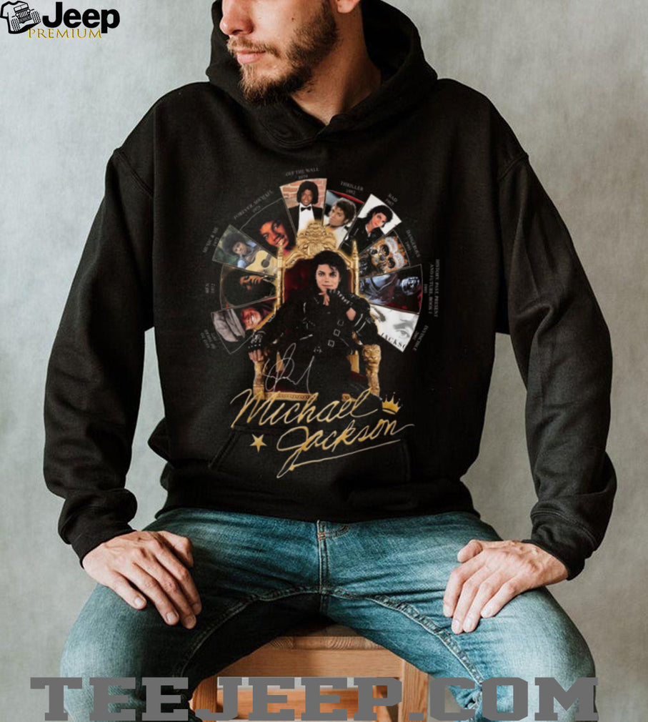 Michael Jackson King of Pop Albums Discography Vintage 2026 Tour Fans Men Women T Shirt