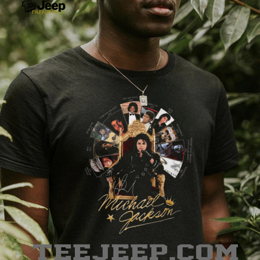 Michael Jackson King of Pop Albums Discography Vintage 2026 Tour Fans Men Women T Shirt