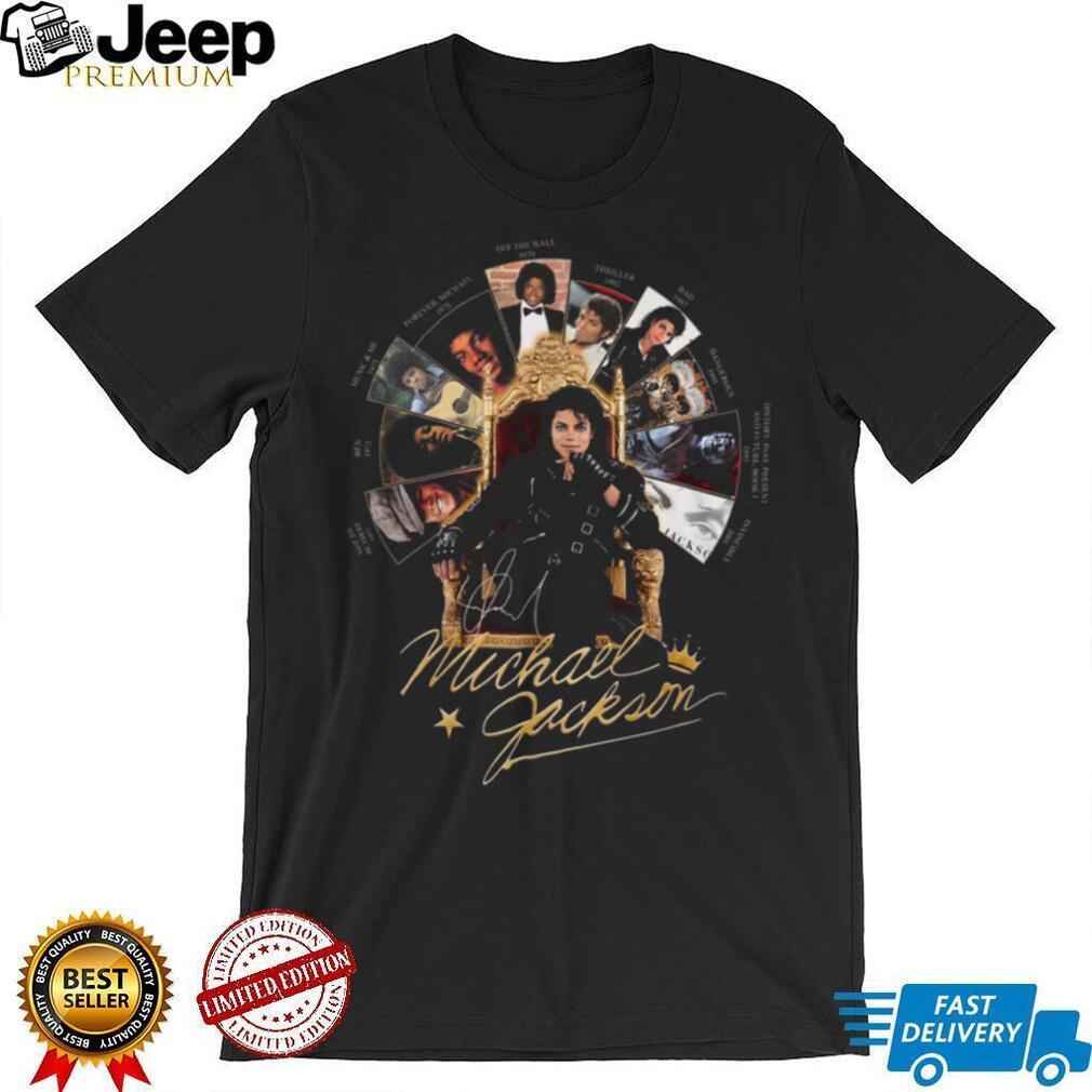 Michael Jackson King of Pop Albums Discography Vintage 2026 Tour Fans Men Women T Shirt