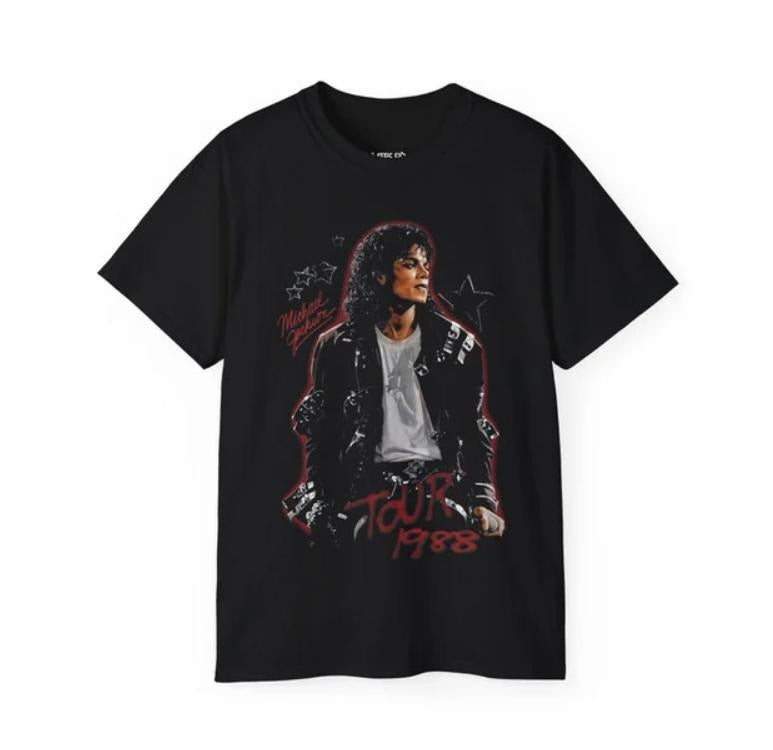Michael Jackson Thriller Vintage 90s T-Shirt, Michael Jackson Homage Retro Unisex Shirt