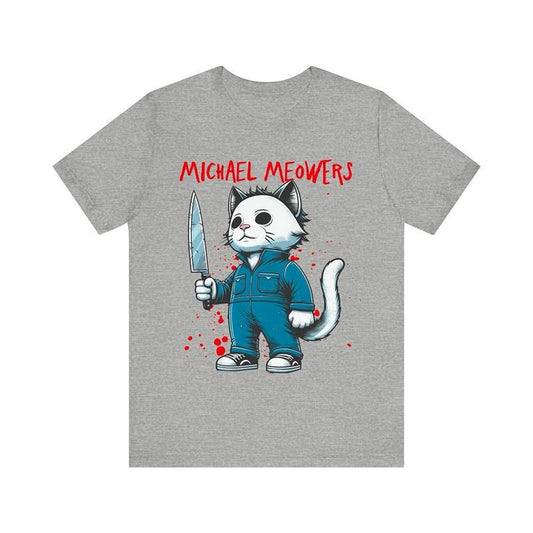 Michael Meowser Shirt, Horror Myers Shirt, Horror Movie Shirts, Halloween Scary Horror Slasher Movie Franchise TShirt, Horror Fan Tee, Horror Character Shirt