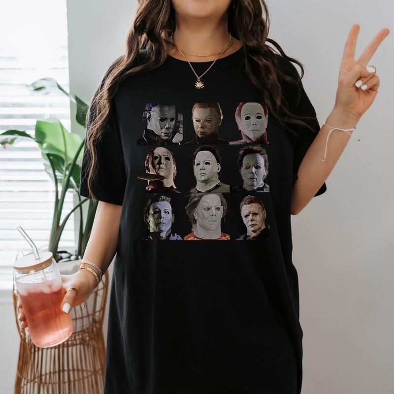 Michael Myers Evolution Shirt Michael Myers Halloween Horror Movie Costume TShirt Horror Movie Shirt Halloween Party Shirt