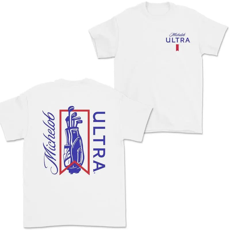 Michelob Ultra Golf Bag Tshirt, Summer Shirt, 2 Side Golfing T-shirt For Women, For Men