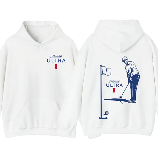 Michelob Ultra Golfing Hoodie , SweatShirt , T-shirt, 2 side , Choose Your Style , Fashion For Genders , Hoodie For Men, Unisex Hoodie