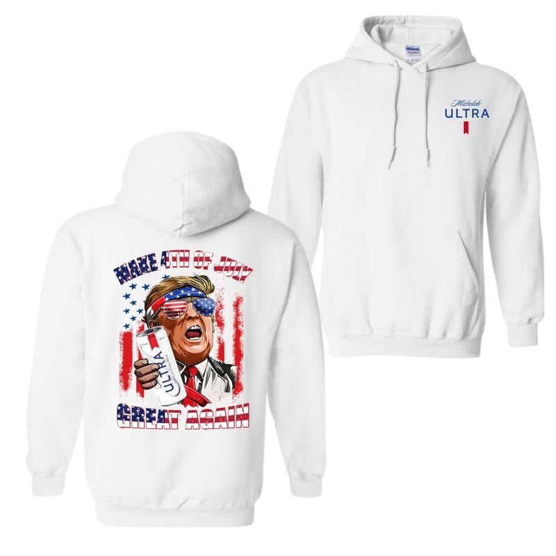 Michelob Ultra Hoodie, Make 4th of July Great Again Hoodie Sweatshirt T-Shirt, Michelob Ultra Beer Shirt , Trendy Shirt
