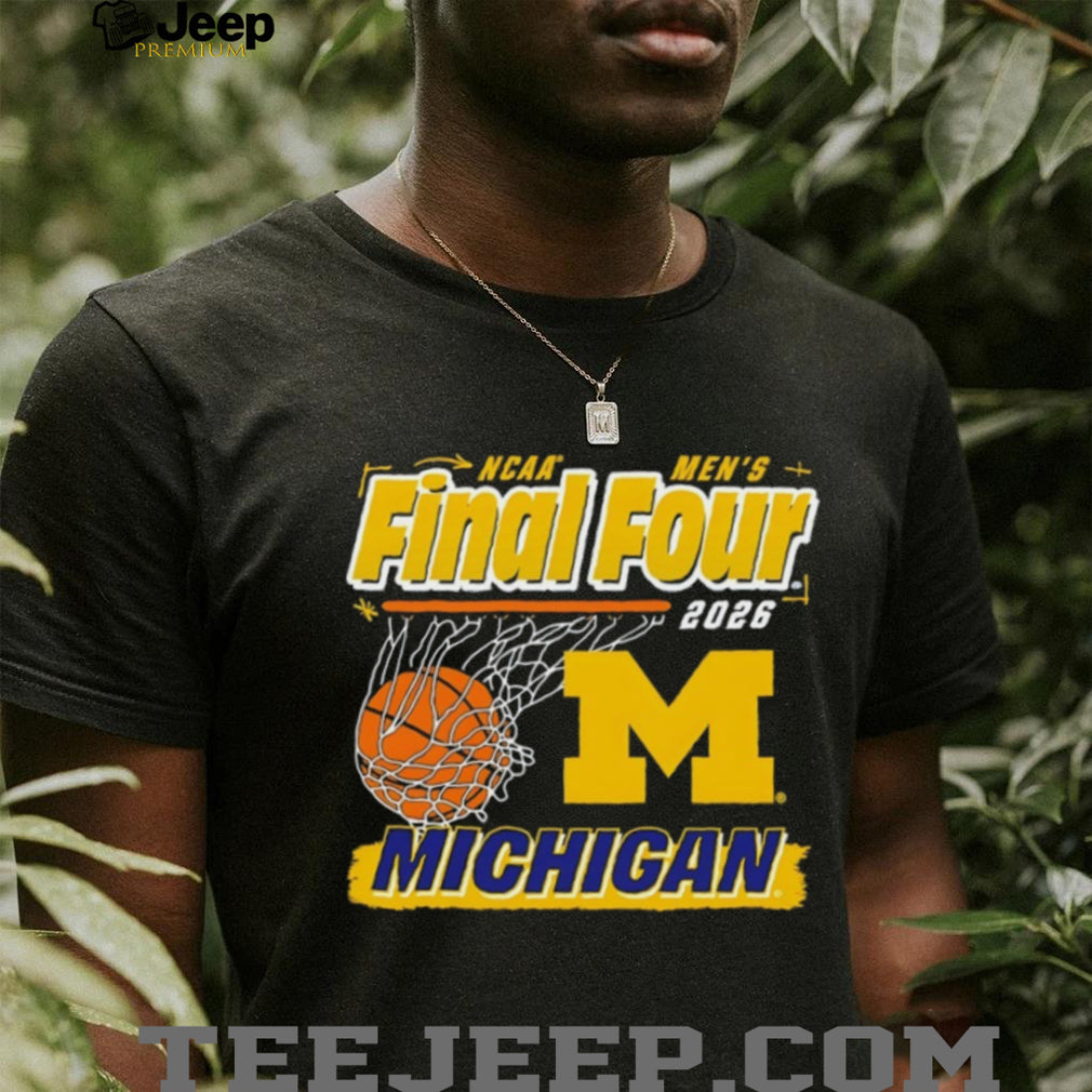 Michigan Basketball 2026 Final Four Net Graphic T Shirt