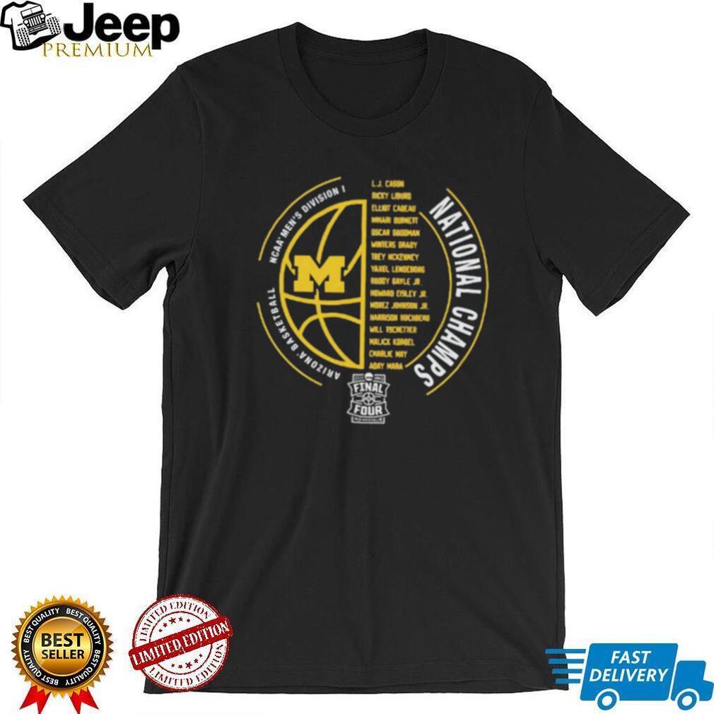 Michigan Basketball 2026 National Champs Roster Circular Design T Shirt