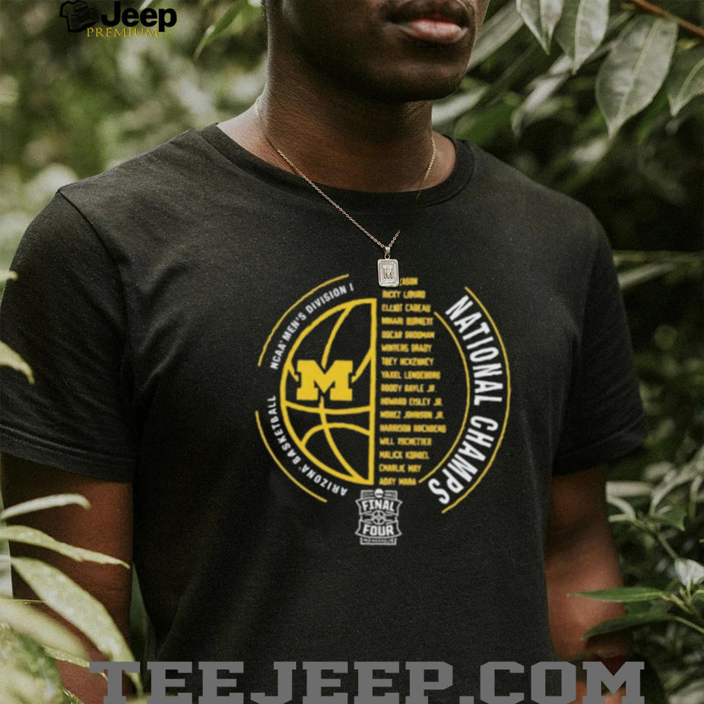 Michigan Basketball 2026 National Champs Roster Circular Design T Shirt