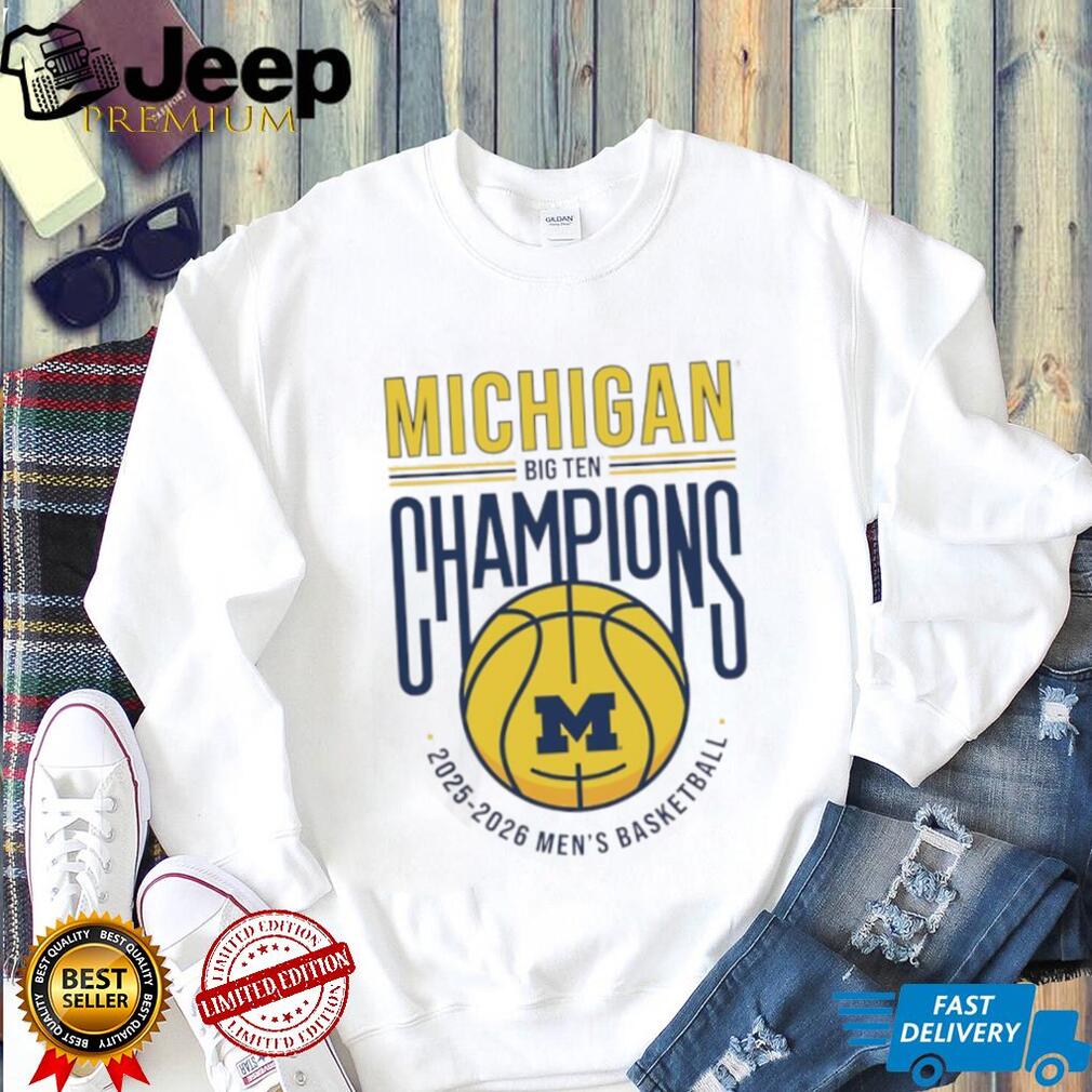 Michigan Big Ten Champions 2025 2026 Men’s Basketball T Shirt