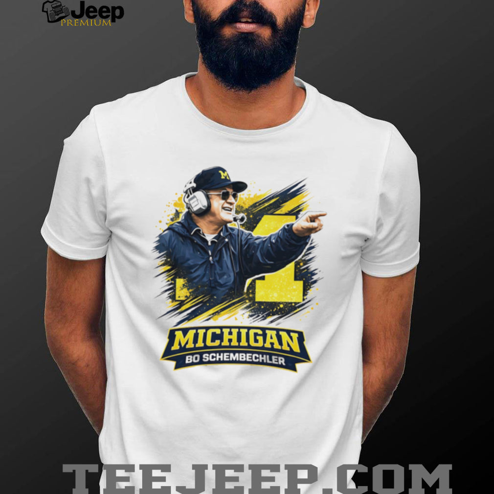 Michigan Football Bo Schembechler Legend Tribute Sports T Shirt