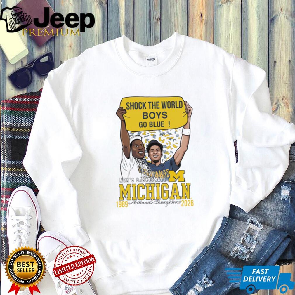 Michigan Men’s Basketball 1989 & 2026 National Champions Fan T Shirt