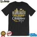 Michigan National Champions 2026 City Skyline Players Name T Shirt