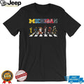 Michigan Sports Teams Abbey Road Mascot Parody T Shirt Lions Tigers Pistons Wings