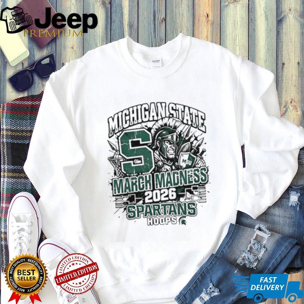 Michigan State Spartans 2026 NCAA March Madness Hoops T Shirt