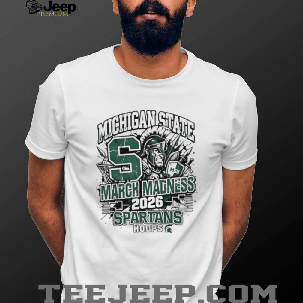 Michigan State Spartans 2026 NCAA March Madness Hoops T Shirt