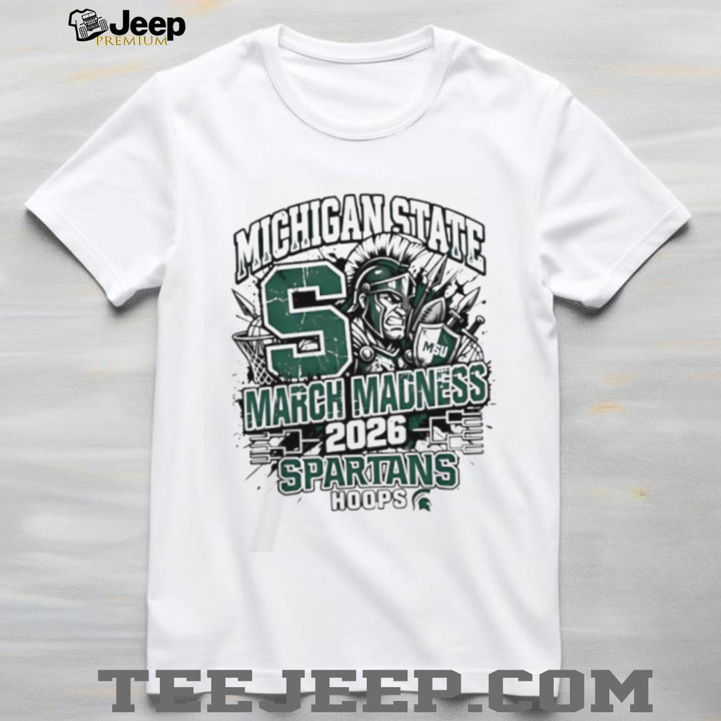 Michigan State Spartans 2026 NCAA March Madness Hoops T Shirt