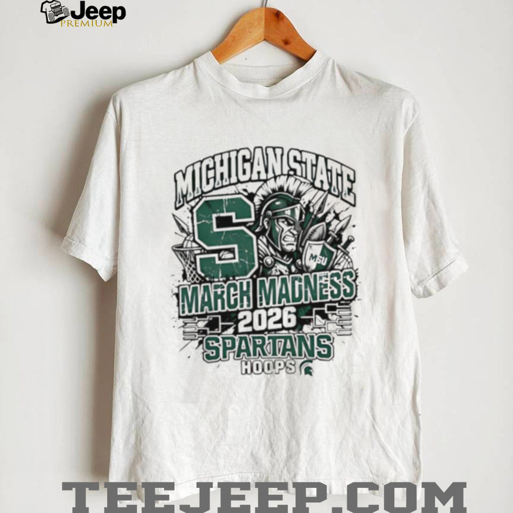 Michigan State Spartans 2026 NCAA March Madness Hoops T Shirt
