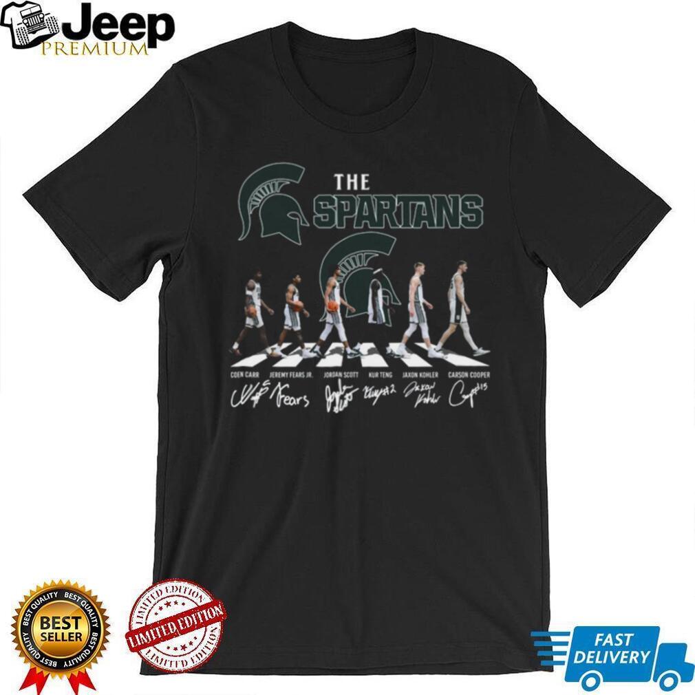 Michigan State Spartans Basketball Abbey Road Signature Team T Shirt