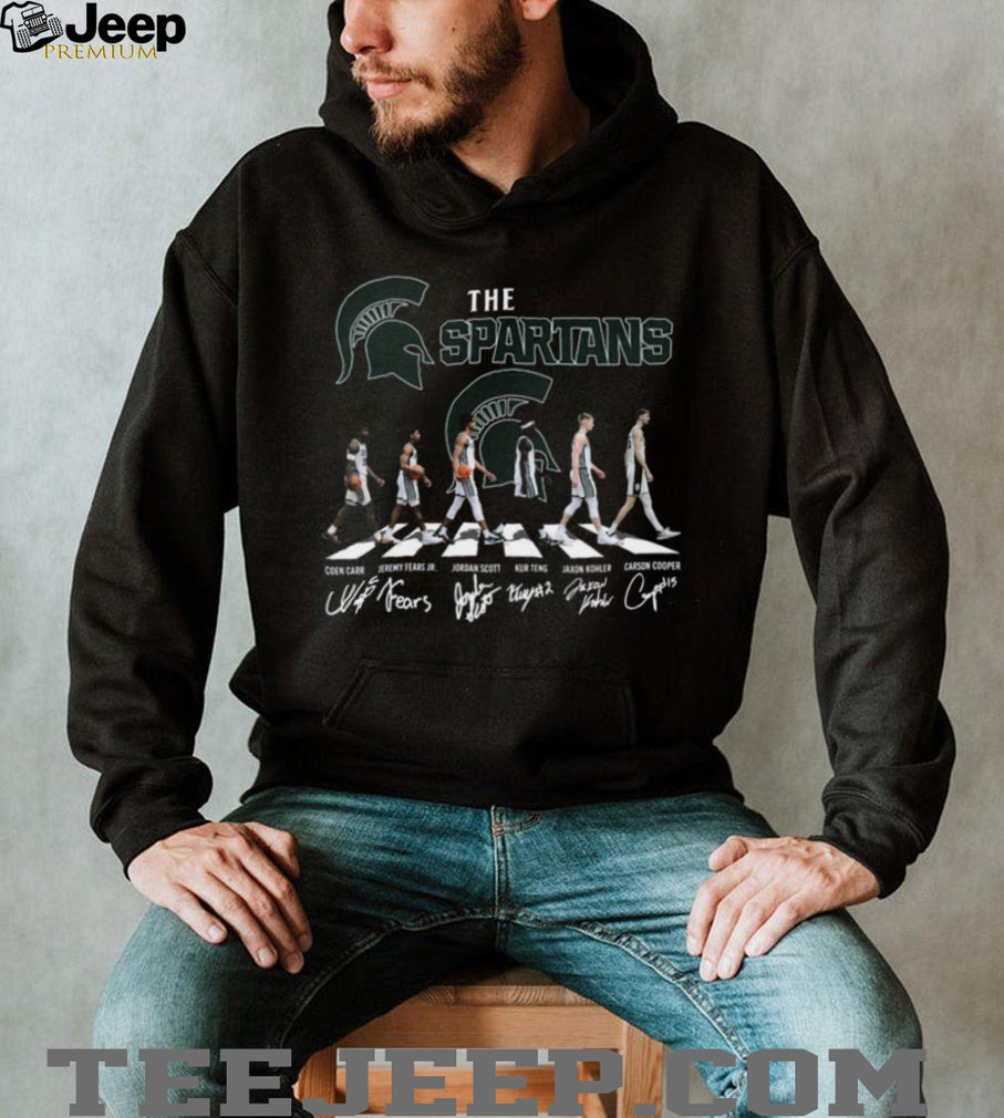 Michigan State Spartans Basketball Abbey Road Signature Team T Shirt