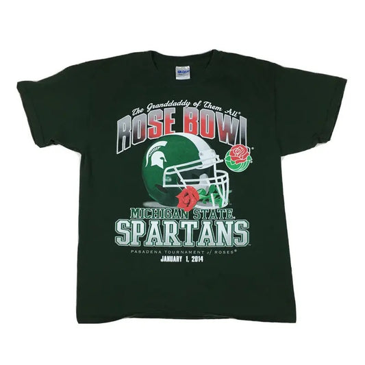 Michigan State University Spartans Football 2014 Rose Bowl T-Shirt, Sport Tees, Street Style, Unisex Tshirt