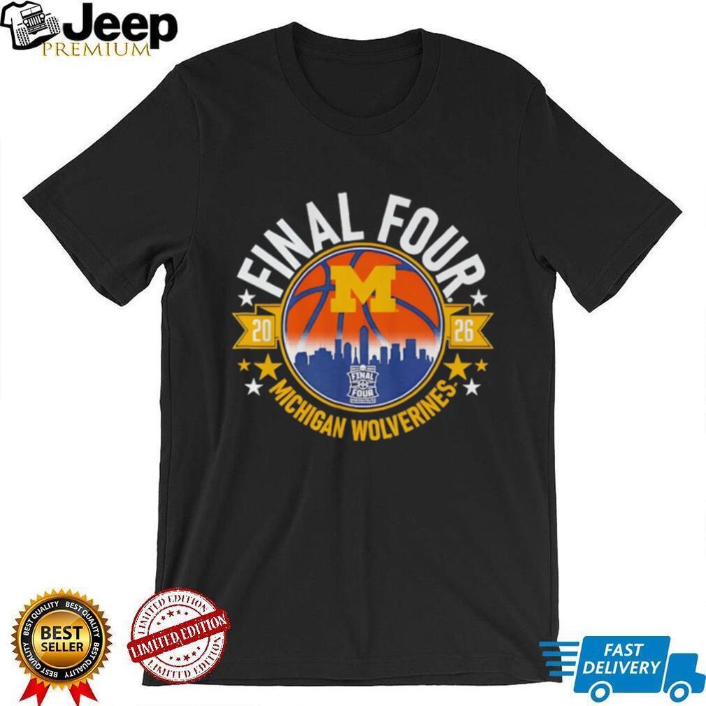 Michigan Wolverines 2026 Final Four Logo Basketball T Shirt