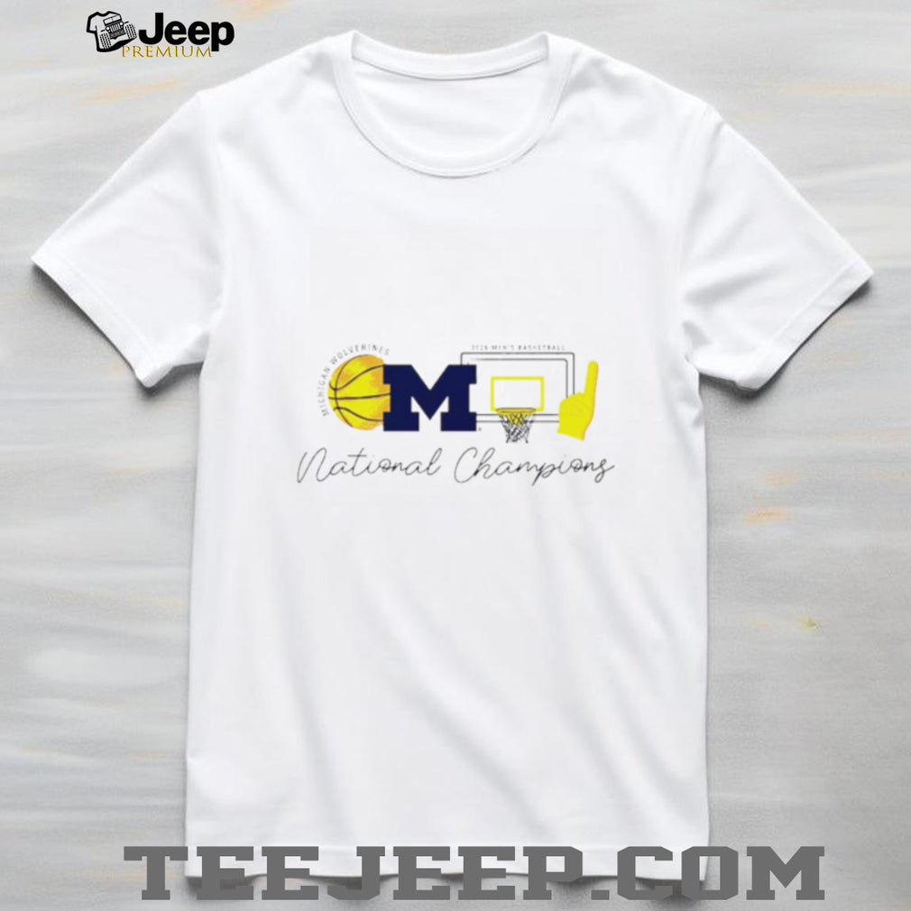 Michigan Wolverines 2026 Men’s Basketball National Champions Minimalist T Shirt