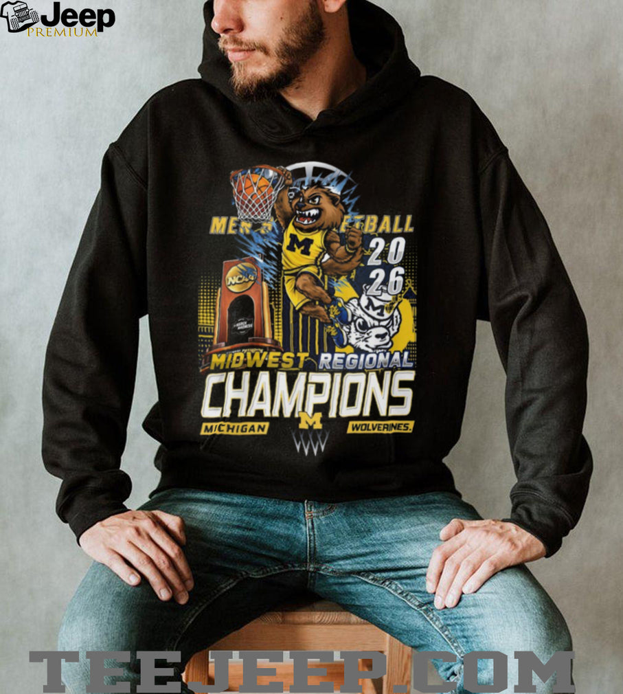 Michigan Wolverines 2026 NCAA Men’s Basketball Midwest Regional Champions T Shirt