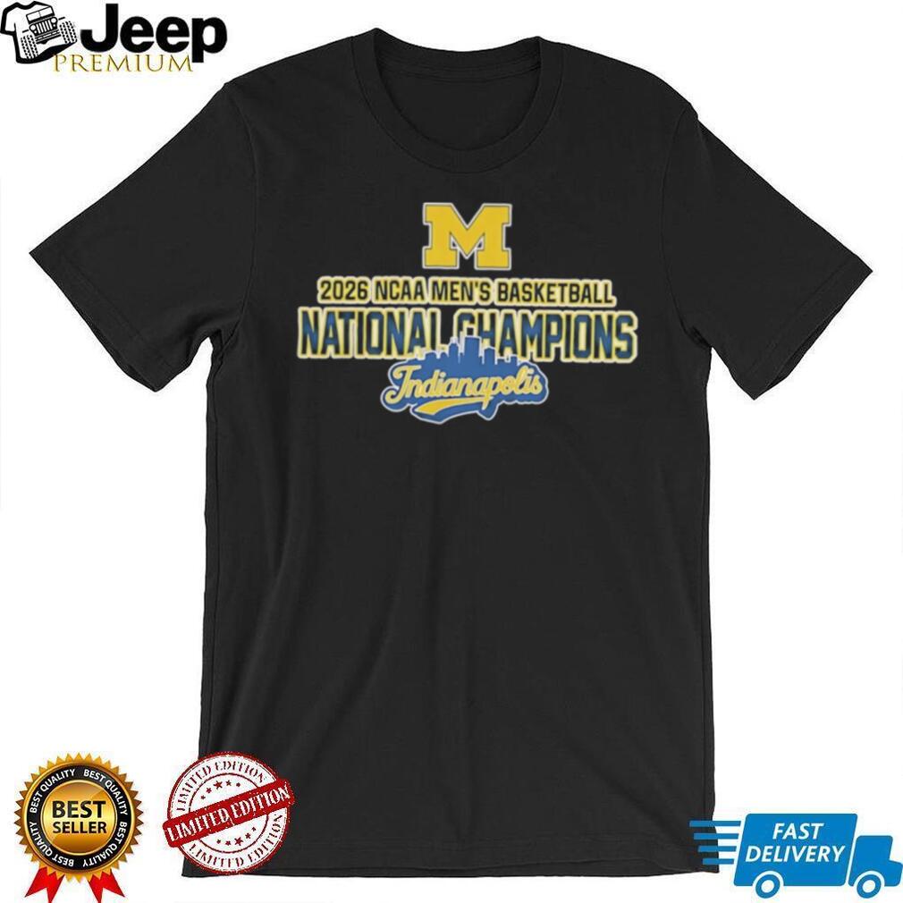 Michigan Wolverines 2026 NCAA Men’s Basketball National Champions Indianapolis T Shirt