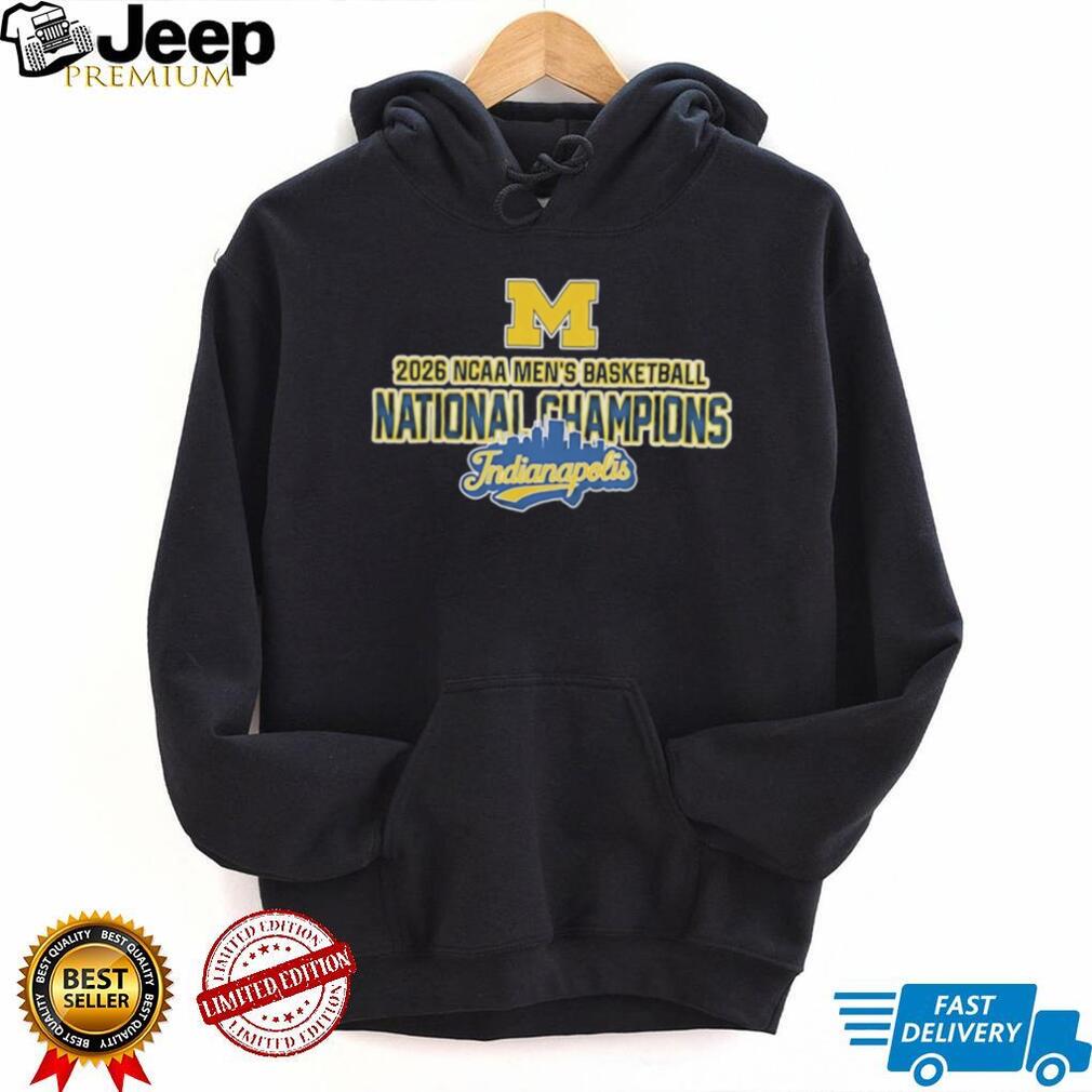 Michigan Wolverines 2026 NCAA Men’s Basketball National Champions Indianapolis T Shirt