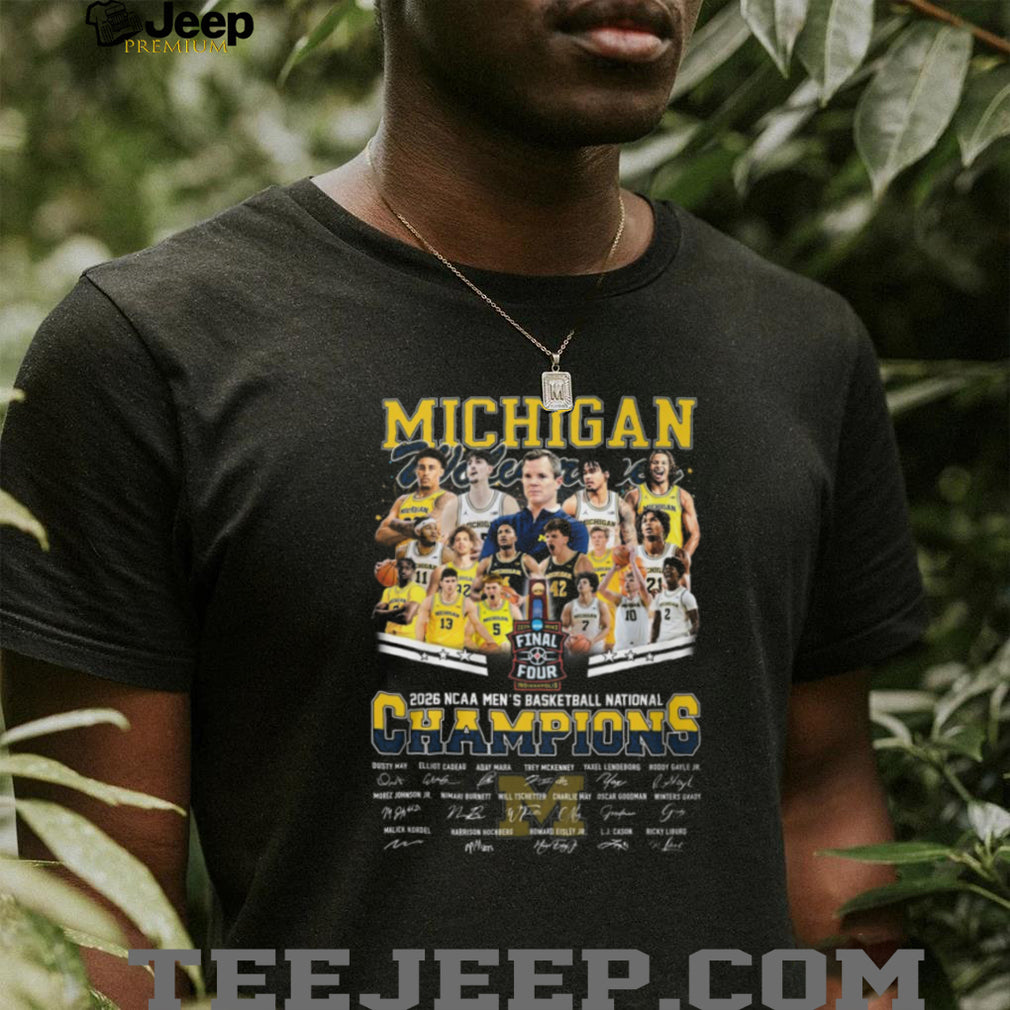 Michigan Wolverines 2026 NCAA Men’s Basketball National Champions Signatures T Shirt