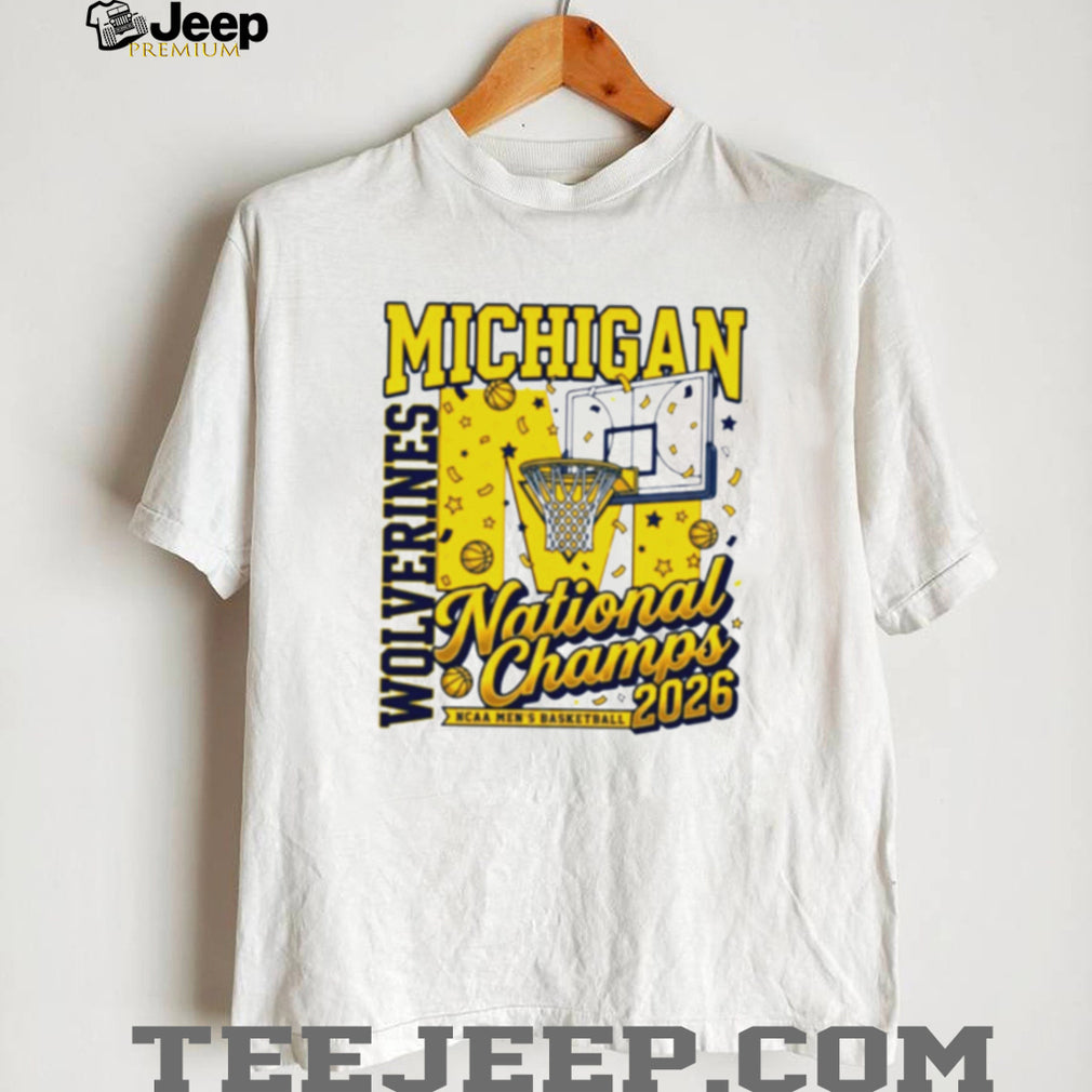 Michigan Wolverines National Champs 2026 NCAA Men’s Basketball T Shirt