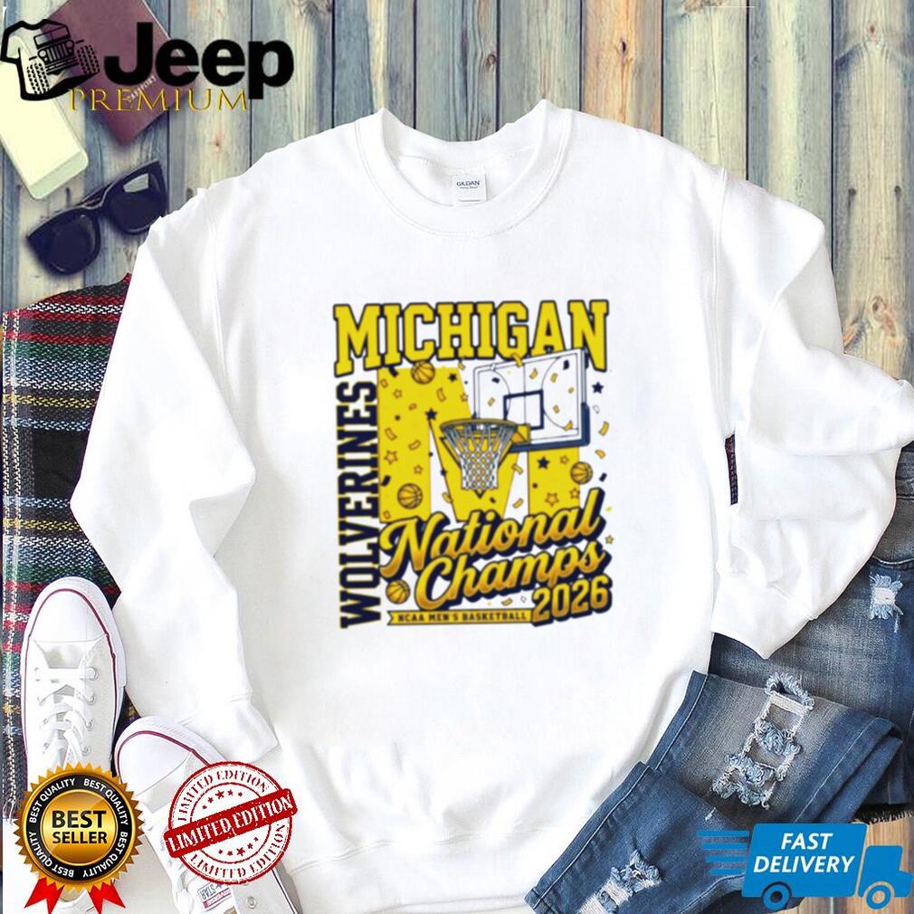 Michigan Wolverines National Champs 2026 NCAA Men’s Basketball T Shirt