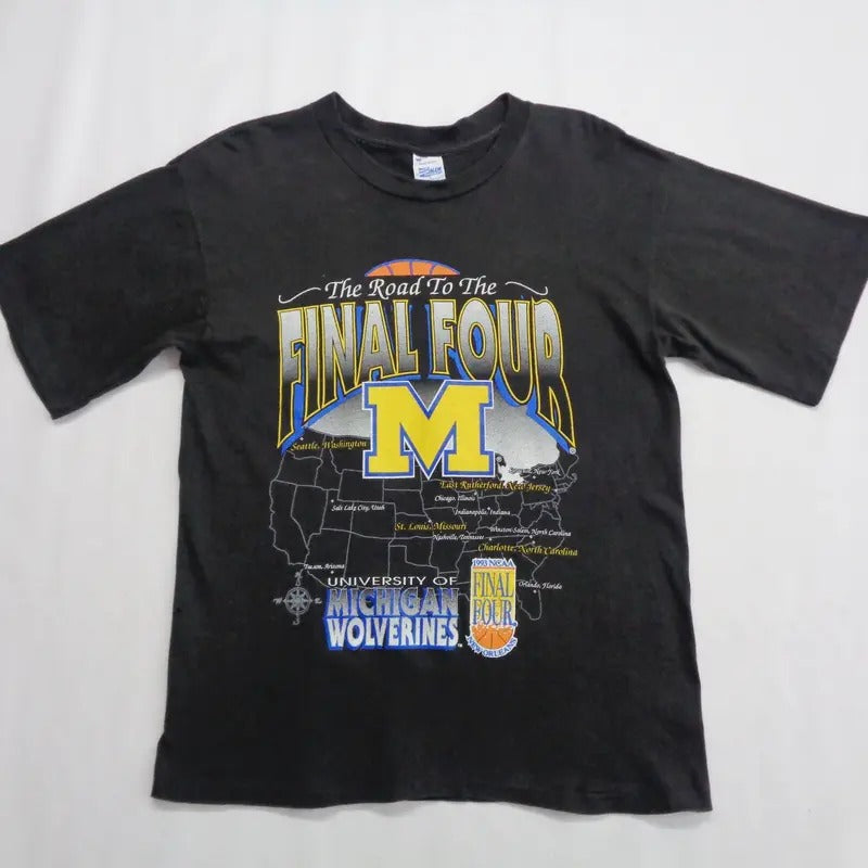 Michigan Wolverines Shirt Vintage Wolverines T Shirt 90s University of Michigan Wolverines
