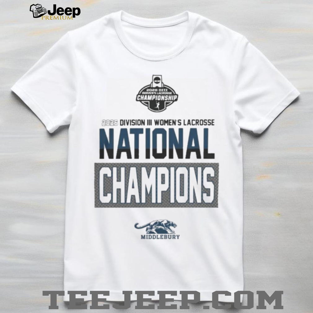 Middlebury Panthers Division III Women’s Lacrosse 2026 National Champions Shirt