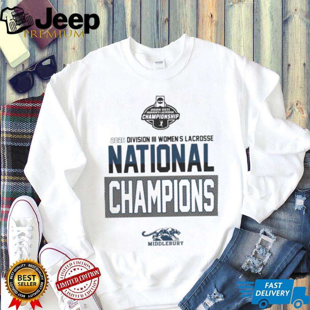 Middlebury Panthers Division III Women’s Lacrosse 2026 National Champions Shirt