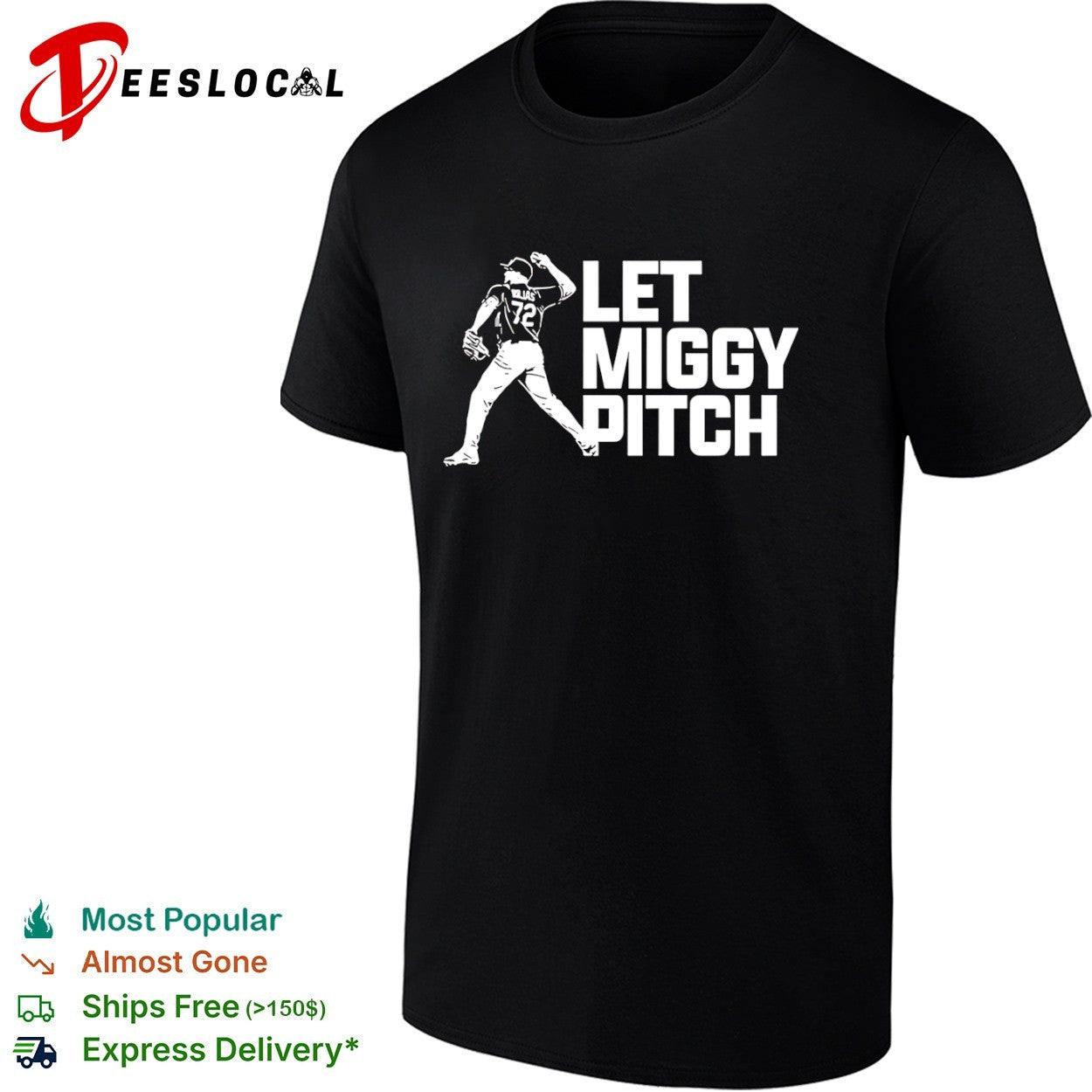 Miguel Cabrera Detroit Tigers MLB Let Miggy Pitch Shirt