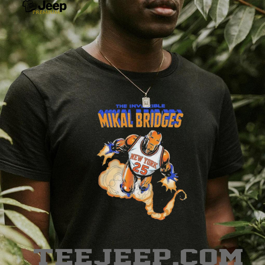 Mikal Bridges The Invincible New York Basketball Iron Hero T Shirt
